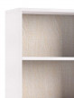 Libreria 4 vani texture 3d L60xP30xH130 cm CONTEMPORARY Bianco/Rovere