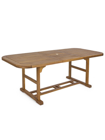 Tavolo rettangolare in legno 180/240x90 NOEMI colore Acacia