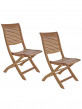 Coppia di sedie pieghevoli in legno di acacia Bizzotto NOEMI