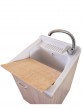 Mobile lavanderia cm. 60x60, 60x50, 45x50 asse in legno e fondo in alluminio PRIME Olmo