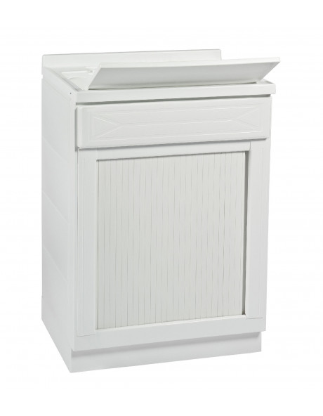 Mobile lavatoio Pvc cm 60x50 con serrandina salvaspazio Mod. Lindol Mobile lavatoio Pvc cm 60x50 con serrandina salvaspazio Mod. Lindol