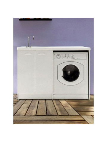 Mobile lavanderia con lavatoio mod. Lady Intra cm 124 x 61 x h90