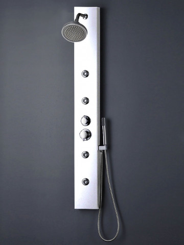 Colonna doccia idromassaggio Mod. SELECTA con miscelatore termostatico colore Bianco